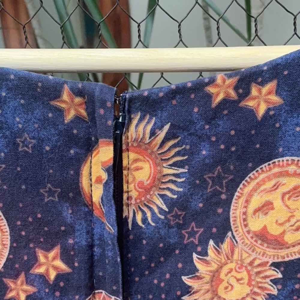 Celestial Sun Moon and Stars Short Sleeve Romper - Picture 9 of 10